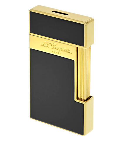 S.T. DUPONT SLIMMY BLACK LACQUER/GOLDEN