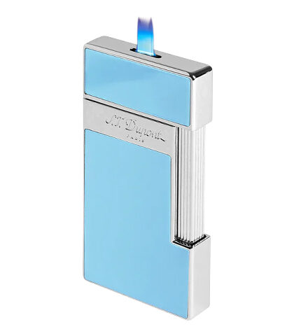 S.T. DUPONT SLIMMY LIGHT BLUE LACQUER/CHROME