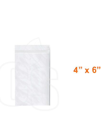 RECLOSABLE POLY BAGS 4' x 6'